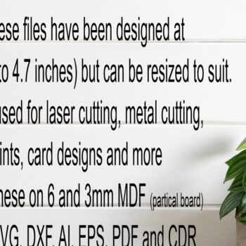 Intra απο ξύλο plywood  Χρώμα wenge 3mm-4mm πάχος - Flower Two Layer Cut Outs Laser D6 Δίασταση 30x20 cm INTRAFABR-121326928 - Image 5