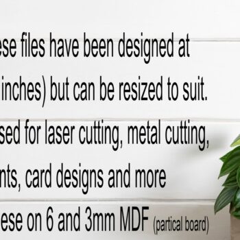 Intra απο ξύλο plywood  Χρώμα wenge 3mm-4mm πάχος - Flower Two Layer Outs File Δίασταση 30x20 cm INTRAFABR-121326890 - Image 5