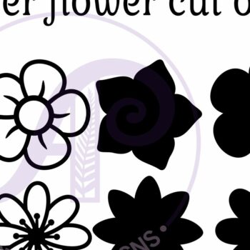 Intra απο ξύλο plywood  Χρώμα wenge 3mm-4mm πάχος - Flower Two Layer Outs File Δίασταση 30x20 cm INTRAFABR-108404828 - Image 4