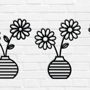 Intra απο ξύλο plywood  Χρώμα wenge 3mm-4mm πάχος - Βάζο λουλουδιών ό Σετ Διακόσμησης Τοίχων Δίασταση 30x40 cm INTRAFABR-121231646