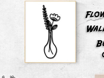 Intra απο ξύλο plywood Χρώμα wenge 3mm-4mm πάχος - Πακέτο διακόσμησης τοίχου με βάζο λουλουδιών 3 Δίασταση 40x50 cm INTRAFABR-121231383 - Image 1