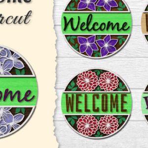 Intra απο ξύλο plywood  Χρώμα wenge 3mm-4mm πάχος - Λουλούδια καλωσορίσματος Lasercut BNDLES Δίασταση 20x20 cm INTRAFABR-123097242