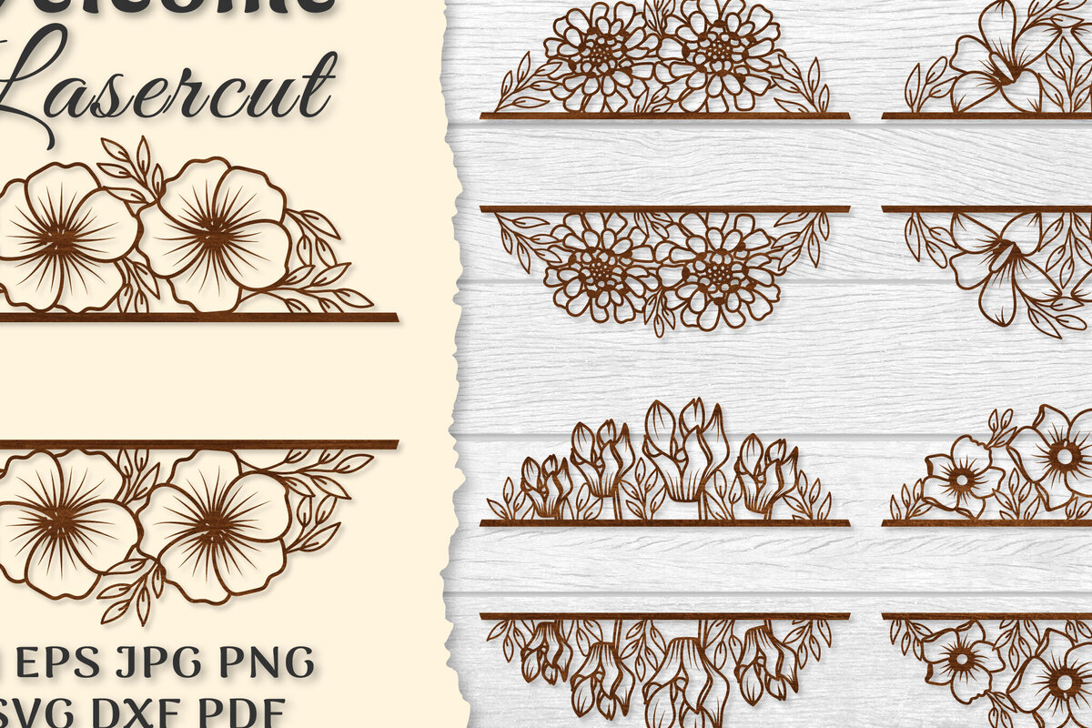 Intra απο ξύλο plywood  Χρώμα wenge 3mm-4mm πάχος - ΔΕΜΑΤΑ λουλουδιών καλωσορίσματος Slip Lasercut Δίασταση 20x20 cm INTRAFABR-89718085