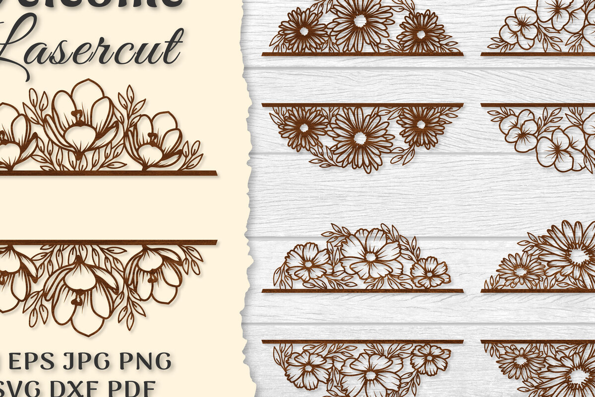 Intra απο ξύλο plywood  Χρώμα wenge 3mm-4mm πάχος - ΔΕΜΑΤΑ λουλουδιών καλωσορίσματος Slip Lasercut Δίασταση 20x20 cm INTRAFABR-89315803