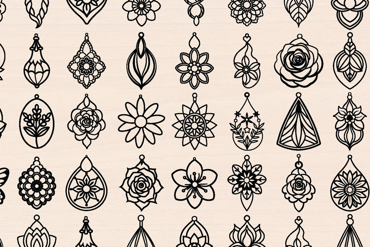 Intra απο ξύλο plywood  Χρώμα wenge 3mm-4mm πάχος - Ξύλινα σκουλαρίκια Λουλούδι Πακέτο κοπής με λέιζερ Δίασταση 3x3 cm INTRAFABR-89315832