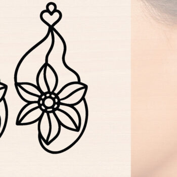 Intra απο ξύλο plywood  Χρώμα wenge 3mm-4mm πάχος - Ξύλινα σκουλαρίκια Λουλούδι Πακέτο κοπής με λέιζερ Δίασταση 3x3 cm INTRAFABR-89315832 - Image 9