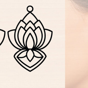 Intra απο ξύλο plywood  Χρώμα wenge 3mm-4mm πάχος - Ξύλινα σκουλαρίκια λουλούδι με Δίασταση 3x3 cm INTRAFABR-24126808 - Image 1