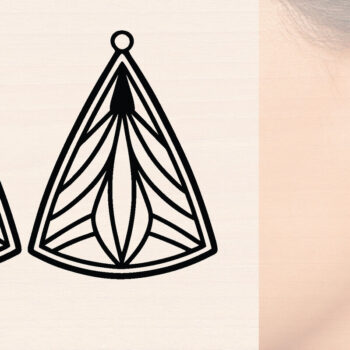 Intra απο ξύλο plywood  Χρώμα wenge 3mm-4mm πάχος - Ξύλινα σκουλαρίκια λουλούδι με Δίασταση 3x3 cm INTRAFABR-88770171 - Image 1