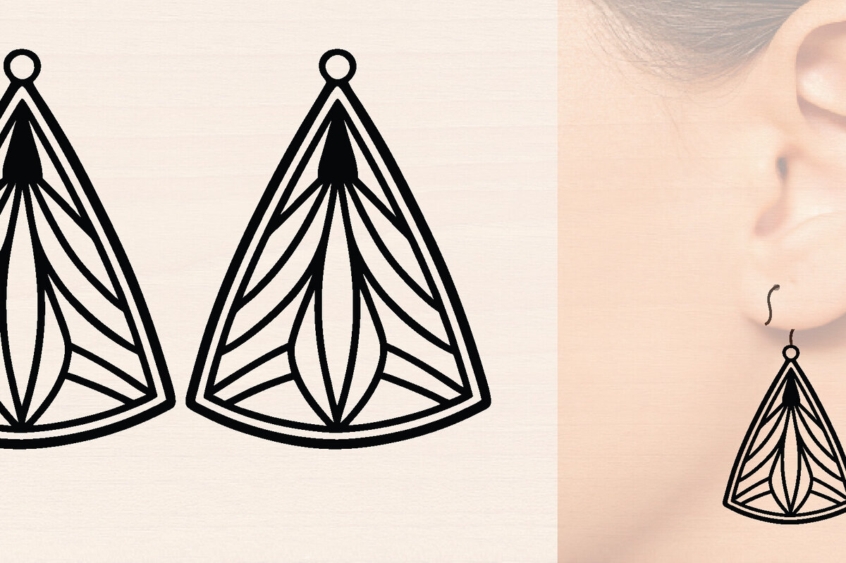 Intra απο ξύλο plywood  Χρώμα wenge 3mm-4mm πάχος - Ξύλινα σκουλαρίκια λουλούδι με Δίασταση 3x3 cm INTRAFABR-88770171