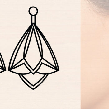 Intra απο ξύλο plywood  Χρώμα wenge 3mm-4mm πάχος - Ξύλινα σκουλαρίκια λουλούδι με Δίασταση 3x3 cm INTRAFABR-88364489 - Image 1