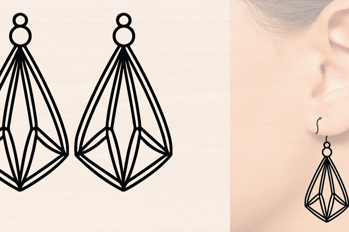 Intra απο ξύλο plywood  Χρώμα wenge 3mm-4mm πάχος - Ξύλινα σκουλαρίκια λουλούδι με Δίασταση 3x3 cm INTRAFABR-88364788