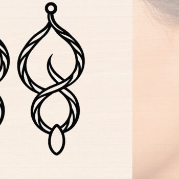 Intra απο ξύλο plywood  Χρώμα wenge 3mm-4mm πάχος - Ξύλινα σκουλαρίκια λουλούδι με Δίασταση 3x3 cm INTRAFABR-111862990 - Image 1