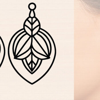 Intra απο ξύλο plywood  Χρώμα wenge 3mm-4mm πάχος - Ξύλινα σκουλαρίκια λουλούδι με Δίασταση 3x3 cm INTRAFABR-111800478 - Image 1