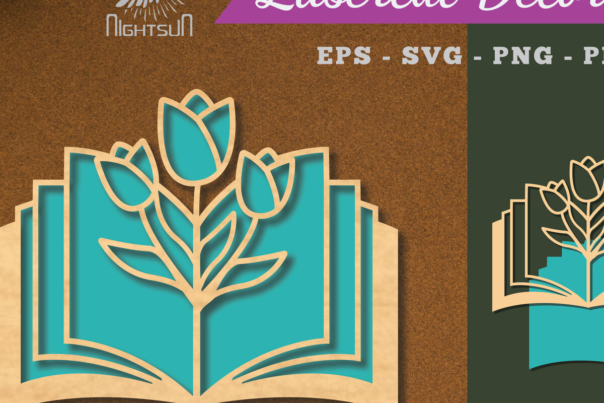 Intra απο ξύλο plywood  Χρώμα wenge 3mm-4mm πάχος - Βιβλίο Flowers Διακόσμηση με 1 Δίασταση 20x20 cm INTRAFABR-95075006