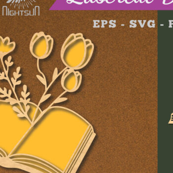 Intra απο ξύλο plywood  Χρώμα wenge 3mm-4mm πάχος - Βιβλίο Flowers Διακόσμηση με 2 Δίασταση 20x20 cm INTRAFABR-123433219 - Image 1