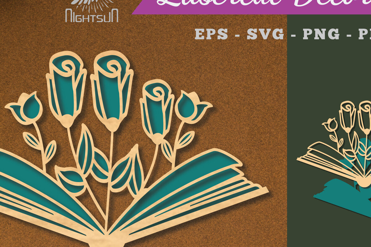 Intra απο ξύλο plywood  Χρώμα wenge 3mm-4mm πάχος - Βιβλίο Flowers Διακόσμηση με 3 Δίασταση 20x20 cm INTRAFABR-99392357