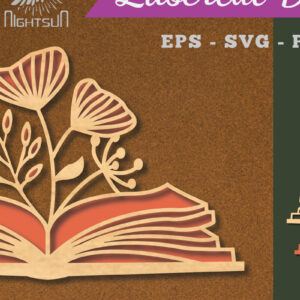 Intra απο ξύλο plywood  Χρώμα wenge 3mm-4mm πάχος - Βιβλίο Flowers Διακόσμηση με 4 Δίασταση 20x20 cm INTRAFABR-32853523