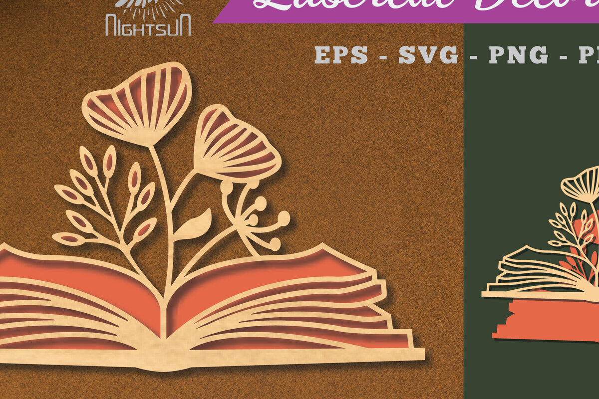 Intra απο ξύλο plywood  Χρώμα wenge 3mm-4mm πάχος - Βιβλίο Flowers Διακόσμηση με 4 Δίασταση 20x20 cm INTRAFABR-32853523