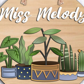 Intra απο ξύλο plywood  Χρώμα wenge 3mm-4mm πάχος - Λουλούδια Κρεμάστρα σχολικής πόρτας τάξης Δίασταση 20x20 cm INTRAFABR-98268903 - Image 1