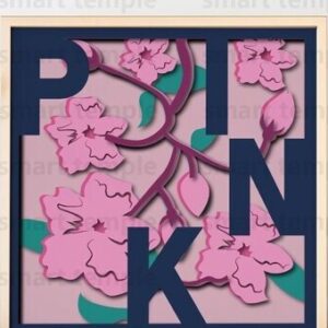 Intra απο ξύλο plywood  Χρώμα wenge 3mm-4mm πάχος - Λουλούδια Cricut, λουλούδια διάνυσμα Δίασταση 30x20 cm INTRAFABR-120494840