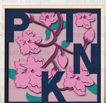 Intra απο ξύλο plywood  Χρώμα wenge 3mm-4mm πάχος - Λουλούδια Cricut, λουλούδια διάνυσμα Δίασταση 30x20 cm INTRAFABR-120494840 - Image 1