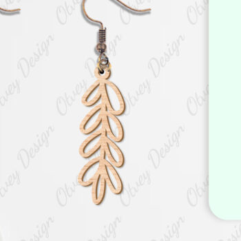 Intra απο ξύλο plywood  Χρώμα wenge 3mm-4mm πάχος - Σκουλαρίκια Λουλούδια Κόψιμο με Λέιζερ ΔΕΜΑ Δίασταση 3x3 cm INTRAFABR-96564761 - Image 2