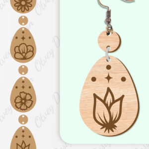 Intra απο ξύλο plywood  Χρώμα wenge 3mm-4mm πάχος - Σκουλαρίκια Λουλούδια Κόψιμο με Λέιζερ ΔΕΜΑ Δίασταση 3x3 cm INTRAFABR-37746910