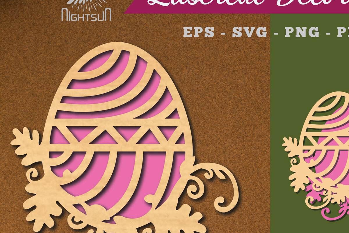 Intra απο ξύλο plywood  Χρώμα wenge 3mm-4mm πάχος - Διακόσμηση με κομμένα λέιζερ αυγών λουλουδιών 6 Δίασταση 20x20 cm INTRAFABR-124745841