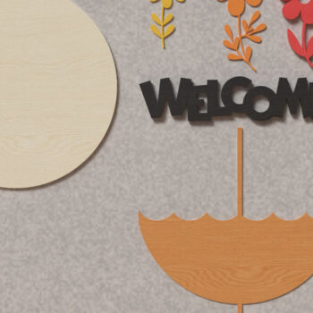 Intra απο ξύλο plywood  Χρώμα wenge 3mm-4mm πάχος - Πινακίδα μπροστινής πόρτας λουλουδιών, Δίασταση 20x20 cm INTRAFABR-113753873 - Image 12