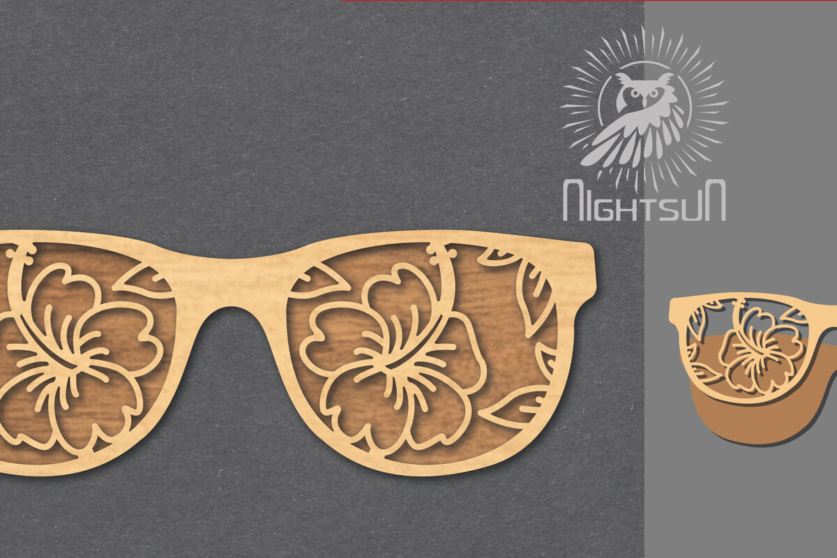 Intra απο ξύλο plywood  Χρώμα wenge 3mm-4mm πάχος - Γυαλιά λουλουδιών Διακόσμηση με 3 Δίασταση 20x20 cm INTRAFABR-120535961