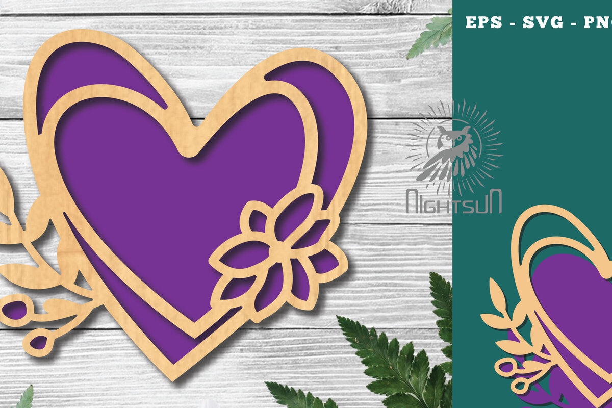 Intra απο ξύλο plywood  Χρώμα wenge 3mm-4mm πάχος - Διακόσμηση με κομμένα λέιζερ καρδιών λουλουδιών 4 Δίασταση 20x20 cm INTRAFABR-120845714