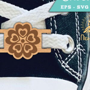 Intra απο ξύλο plywood  Χρώμα wenge 3mm-4mm πάχος - Λουλούδια Καρδιά Κορδόνια Ετικέτες Δίασταση 20x20 cm INTRAFABR-31998414