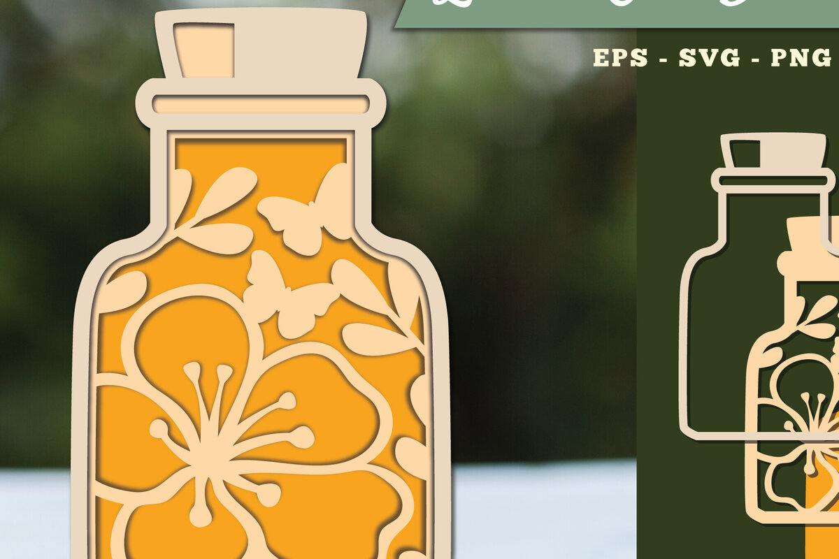 Intra απο ξύλο plywood  Χρώμα wenge 3mm-4mm πάχος - Λουλούδια σε μπουκάλι 3D Lasercut 8 Δίασταση 20x20 cm INTRAFABR-112447908