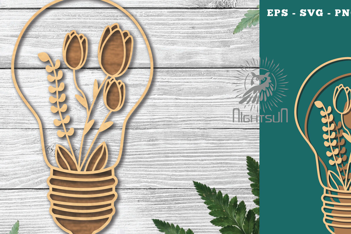 Intra απο ξύλο plywood  Χρώμα wenge 3mm-4mm πάχος - Λουλούδια σε λάμπα κομμένη διακόσμηση λέιζερ 6 Δίασταση 20x20 cm INTRAFABR-112448172