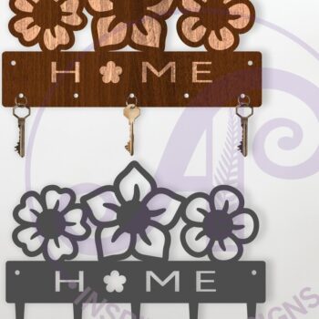 Intra απο ξύλο plywood  Χρώμα wenge 3mm-4mm πάχος - Λουλούδια Σχέδια κλειδαριάς από ξύλο & μέταλλο Δίασταση 30x20 cm INTRAFABR-94846887 - Image 1