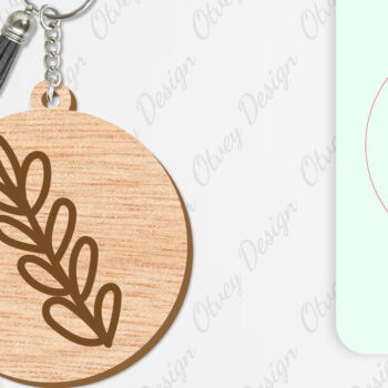 Intra απο ξύλο plywood  Χρώμα wenge 3mm-4mm πάχος - Μπρελόκ Λουλούδια Κόψιμο με Λέιζερ Δίασταση 4x4 cm INTRAFABR-94846906 - Image 2