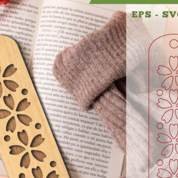 Intra απο ξύλο plywood  Χρώμα wenge 3mm-4mm πάχος - Σελιδοδείκτης λουλουδιών κοπής λέιζερ 11 Δίασταση 5x20 cm INTRAFABR-94903699 - Image 1