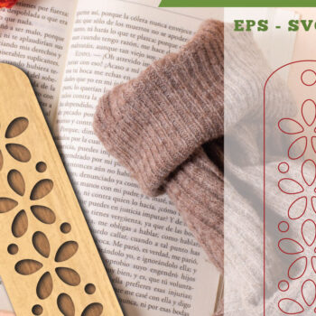 Intra απο ξύλο plywood  Χρώμα wenge 3mm-4mm πάχος - Λουλούδια σελιδοδείκτης κοπής με λέιζερ 12 Δίασταση 5x20 cm INTRAFABR-94903713 - Image 1