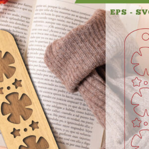 Intra απο ξύλο plywood  Χρώμα wenge 3mm-4mm πάχος - Σελιδοδείκτης κοπής λουλουδιών με λέιζερ 15 Δίασταση 5x20 cm INTRAFABR-94903790