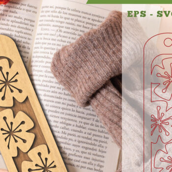 Intra απο ξύλο plywood  Χρώμα wenge 3mm-4mm πάχος - Σελιδοδείκτης κοπής με λέιζερ λουλουδιών 3 Δίασταση 5x20 cm INTRAFABR-94903871 - Image 1