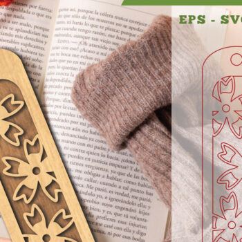 Intra απο ξύλο plywood  Χρώμα wenge 3mm-4mm πάχος - Σελιδοδείκτης κοπής λουλουδιών με λέιζερ 4 Δίασταση 5x20 cm INTRAFABR-95103320 - Image 1