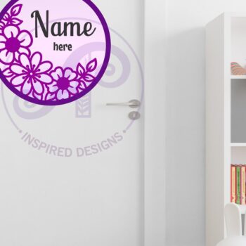 Intra απο ξύλο plywood  Χρώμα wenge 3mm-4mm πάχος - Τοίχος προσωποποιημένου ονόματος με στρώσεις λουλουδιών Δίασταση 40x50 cm INTRAFABR-113864425 - Image 5