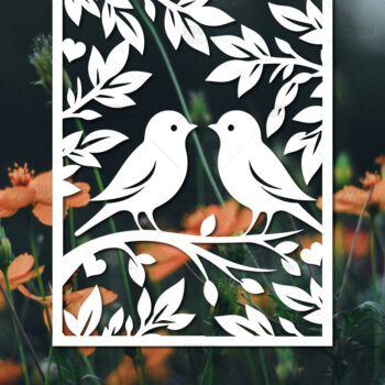 Intra απο ξύλο plywood  Χρώμα wenge 3mm-4mm πάχος - Πρότυπο κάρτας κομμένων λουλουδιών Δίασταση 5x7 cm INTRAFABR-116270235 - Image 1