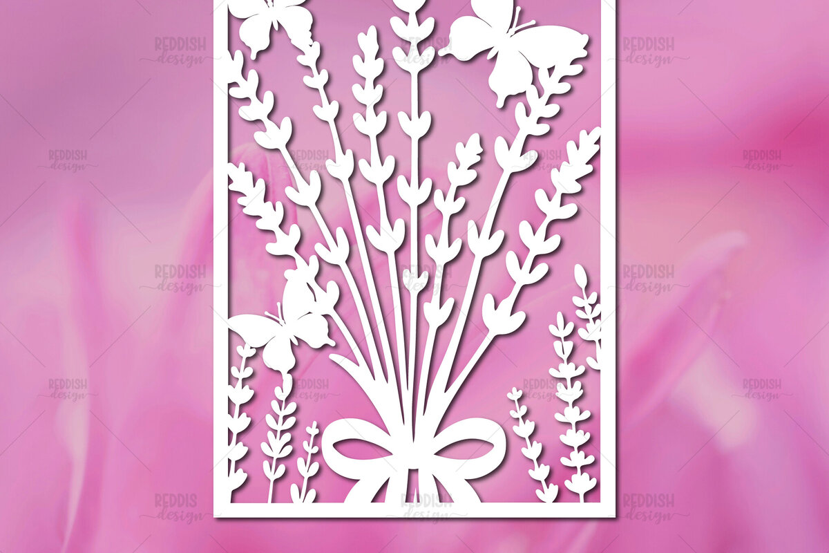 Intra απο ξύλο plywood  Χρώμα wenge 3mm-4mm πάχος - Πρότυπο κάρτας κομμένων λουλουδιών Δίασταση 5x7 cm INTRAFABR-31140405