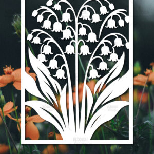 Intra απο ξύλο plywood  Χρώμα wenge 3mm-4mm πάχος - Πρότυπο κάρτας κομμένων λουλουδιών Δίασταση 5x7 cm INTRAFABR-100701341