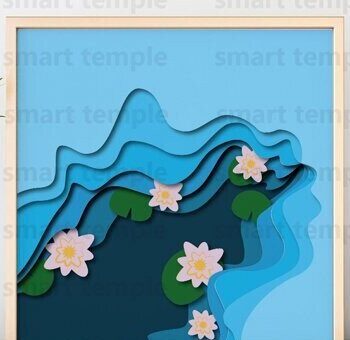 Intra απο ξύλο plywood  Χρώμα wenge 3mm-4mm πάχος - Flowers Printable, Flowers Δίασταση 30x20 cm INTRAFABR-111562185 - Image 1