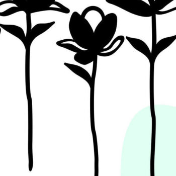 Intra απο ξύλο plywood Χρώμα wenge 3mm-4mm πάχος - Flowers Bundle, Flowers , Dxf Δίασταση 20x20 cm INTRAFABR-122535447 - Image 1