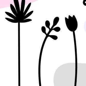 Intra απο ξύλο plywood  Χρώμα wenge 3mm-4mm πάχος - λέιζερ δέσμης Flowers Δίασταση 20x20 cm INTRAFABR-122222691