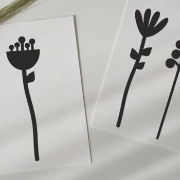 Intra απο ξύλο plywood  Χρώμα wenge 3mm-4mm πάχος - Flowers , Leafs , Wild Flowers Δίασταση 20x20 cm INTRAFABR-122674231 - Image 4