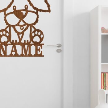 Intra απο ξύλο plywood Χρώμα wenge 3mm-4mm πάχος - Fluffy Dog name Sin Templ Δίασταση 30x20 cm INTRAFABR-70667398 - Image 2